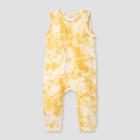 Baby Tie-dye Romper - Cat & Jack Mustard Yellow