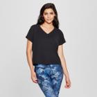 Women's Lightweight Active V-neck T-shirt - Joylab Black