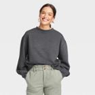 Women's Shrunken Sweatshirt - Universal Thread Dark Gray
