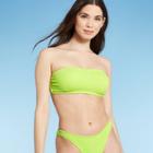 Women's Pucker Textured Bandeau Bikini Top - Shade & Shore Key