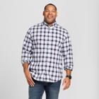Men's Big & Tall Standard Fit Long Sleeve Northrop Button-down Shirt - Goodfellow & Co Feather Aqua