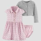 Baby Girls' 3pc Owl Dress Set - Just One You Made By Carter's Pink Newborn, Girl's