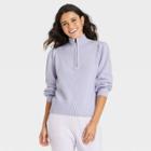 Women's Mock Turtleneck Pullover Sweater - Universal Thread Lilac