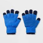 Boys' 3-in-1 Gloves - Cat & Jack Blue One Size, Blue Burst