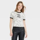 Women's Hello Kitty Kuromi Short Sleeve Graphic Baby T-shirt - White