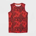 Boys' Sleeveless Printed T-shirt - All In Motion Red