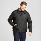 Men's Big & Tall Standard Fit Windbreaker Jacket - Goodfellow & Co Black