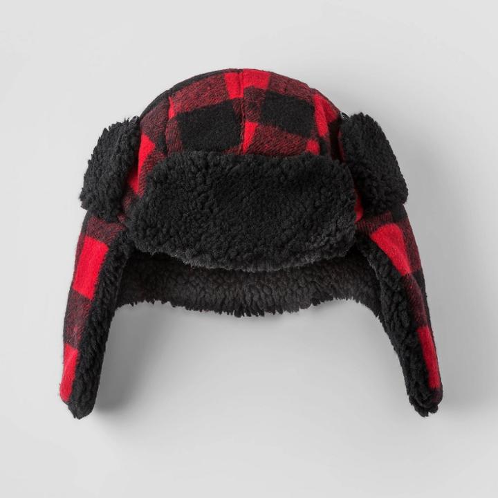 Boys' Plaid Hat - Cat & Jack Brown