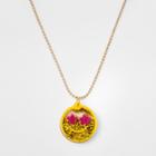 Girls' Smiley Pendant Necklace - Cat & Jack Yellow