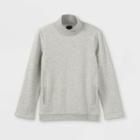 All In Motion Girls' Cozy Fleece Mock Neck Pullover Sweatshirt - All In