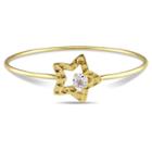 Target 1 Ct. T.w. White Topaz Star Bangle Bracelet In Yellow Plated Sterling Silver