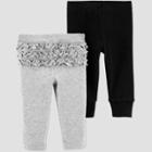 Baby Girls' Ruff Leggings - Just One You Made By Carter's Gray Newborn, Girl's