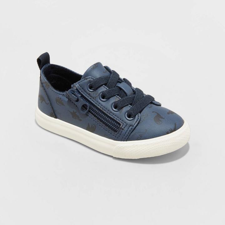 Toddler Boys' Luka Double Zip Apparel Sneakers - Cat & Jack Navy