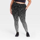 Women's Plus Size Premium Simplicity High-waisted Textured 7/8 Leggings 25 - All In Motion Black