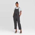 Women's Sleeveless Square Neck Belted Overalls - Universal Thread Navy Xs, Women's, Blue