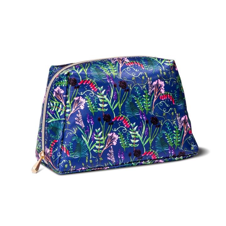 Sonia Kashuk Large Organizer Bag Impressionist Ditsy Floral Blue
