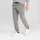 Men's Tapered Knit Cargo Jogger Pants - Goodfellow & Co Railroad Gray