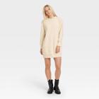 Women's Long Sleeve Hoodie Dress - Who What Wear Cream