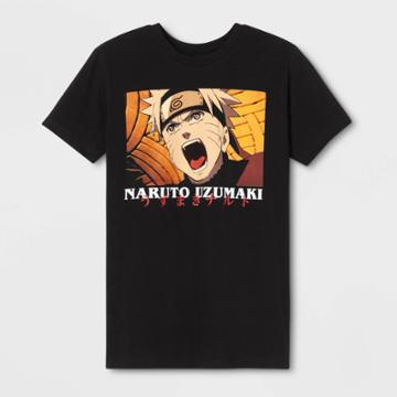 Viz Media Men's Naruto Short Sleeve Graphic T-shirt Black