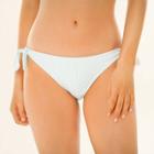 Target Women's Tie Side Bikini Bottom - Sugar Coast By Lolli Blue/white