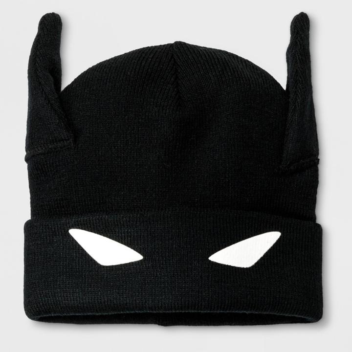 Boys' Dc Comics Batman Cuffed Beanie - Black