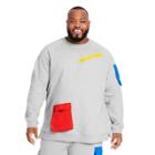 Men's Big & Tall Zipper Pocket Sweatshirt - Lego Collection X Target Gray