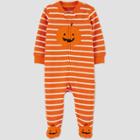 Baby Pumpkin Thermal Footed Pajama - Just One You Made By Carter's Orange