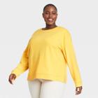 Women's Plus Size Sweatshirt - Ava & Viv Yellow X