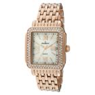 Peugeot Watches Women's Peugeot Crystal Bezel Panther Link Bracelet Watch With Crystals From Swarovski - Rose Gold