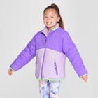 Girls' Reversible Puffer Jacket - C9 Champion Purple