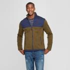 Men's Standard Fit Zip-up Fleece Jacket - Goodfellow & Co Forest Ranger Green