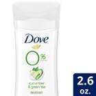 Dove Beauty 0% Aluminum Cucumber & Green Tea Deodorant