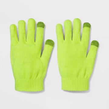 Women's Tech Touch Magic Gloves - Wild Fable Neon One Size, Green