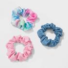 Fabric Jersey Hammered Satin Tie Dye Twisters Hair Elastics - Wild Fable