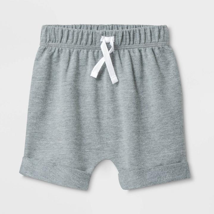 Baby Harem Faux Heather Jogger Shorts - Cat & Jack Gray Newborn, Kids Unisex