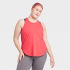 Women's Plus Size Racerback Essential Tank Top - All In Motion Red 1x, Women's,