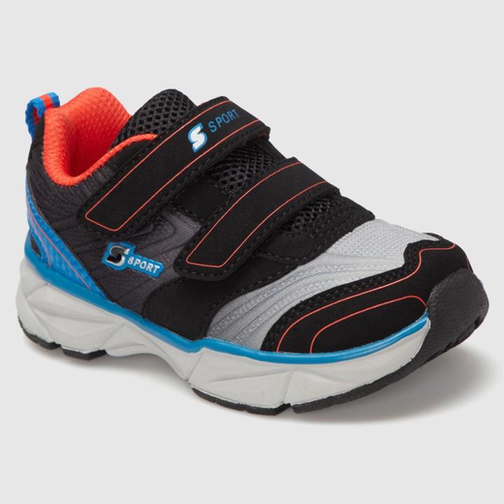 Toddler Boys' S Sport By Skechers Bungle Athletic Shoes - Blue 6, Blue Gray Red