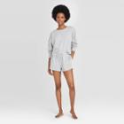 Women's Cropped Lounge Sweatshirt - Colsie Gray