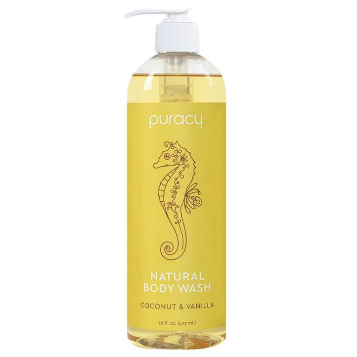 Puracy Coconut & Vanilla Natural Body Wash Shower Gel