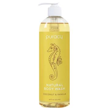 Puracy Coconut & Vanilla Natural Body Wash Shower Gel