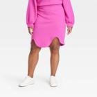 Black History Month Target X Sammy B Women's Plus Size High-rise Scuba A-line Skirt - Pink