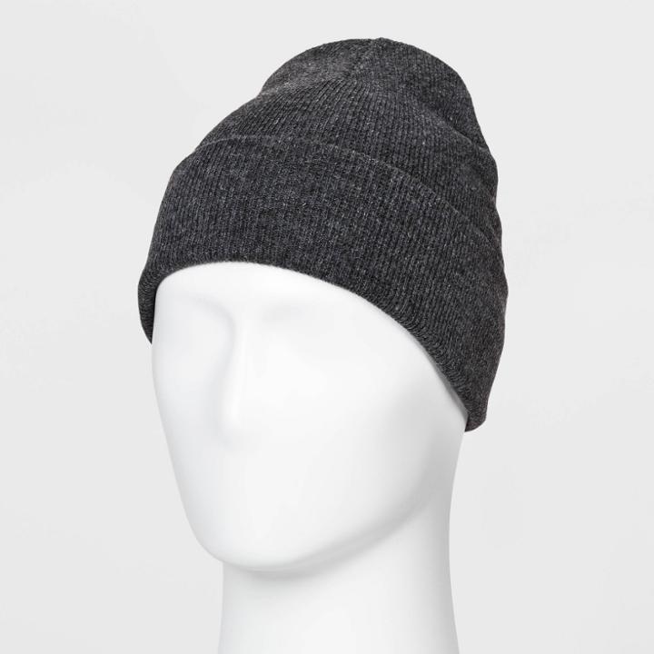 Men's Repreve Knit Beanie - Goodfellow & Co Gray,