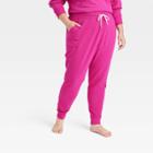 Women's Plus Size French Terry Jogger Pants - All In Motion Berry Purple