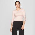Women's Fitted Long Sleeve Crew T-shirt - A New Day