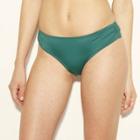 Women's Shirred Side Hipster Bikini Bottom - Shade & Shore Jungle Green