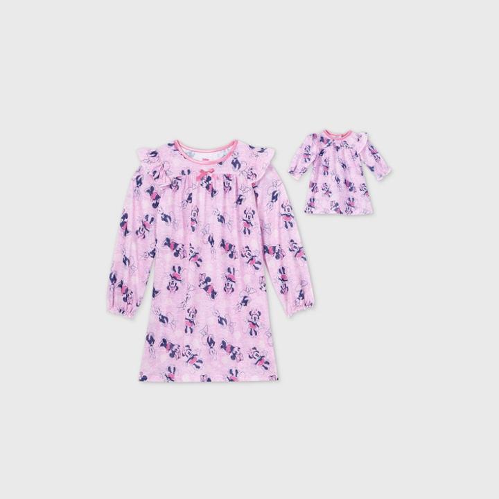 Girls' Disney Minnie Mouse Doll & Me Nightgown