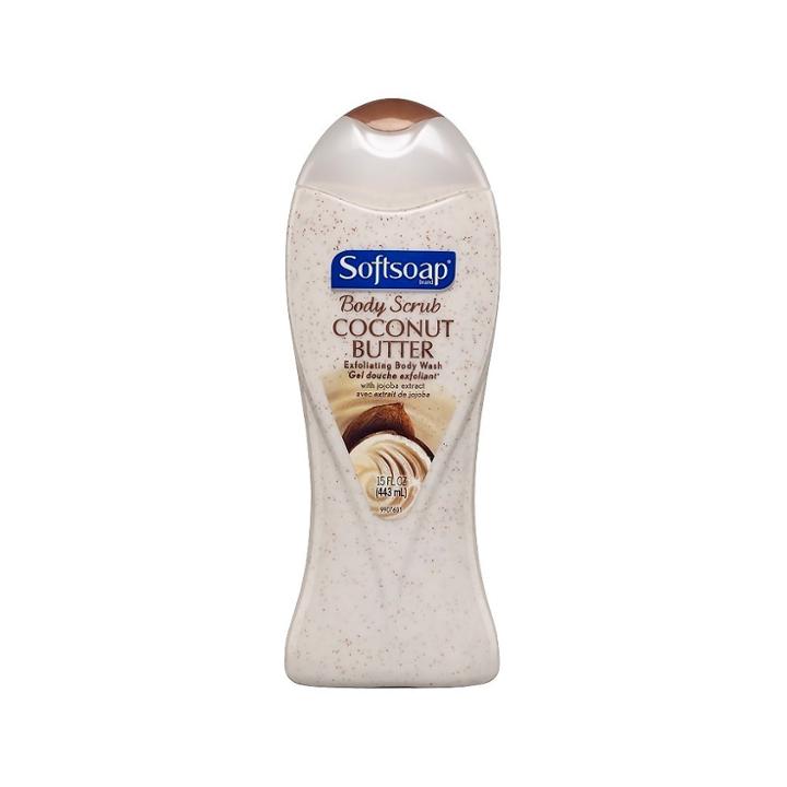 Softsoap Coconut Scrub Exfoliating Body Wash