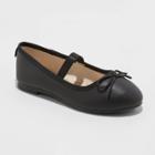 Toddler Girls' Becca Slip-on Ballet Flats - Cat & Jack Black