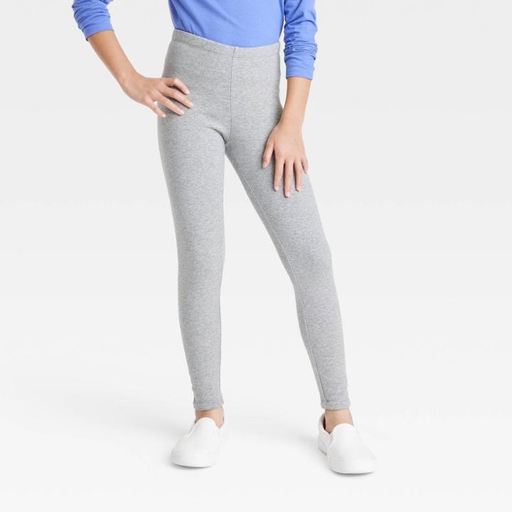 Girls' Cozy Lined Leggings - Cat & Jack Heather Gray