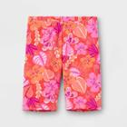 Girls' Mid-rise Bike Shorts - Cat & Jack Coral